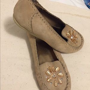Flats Tan suede